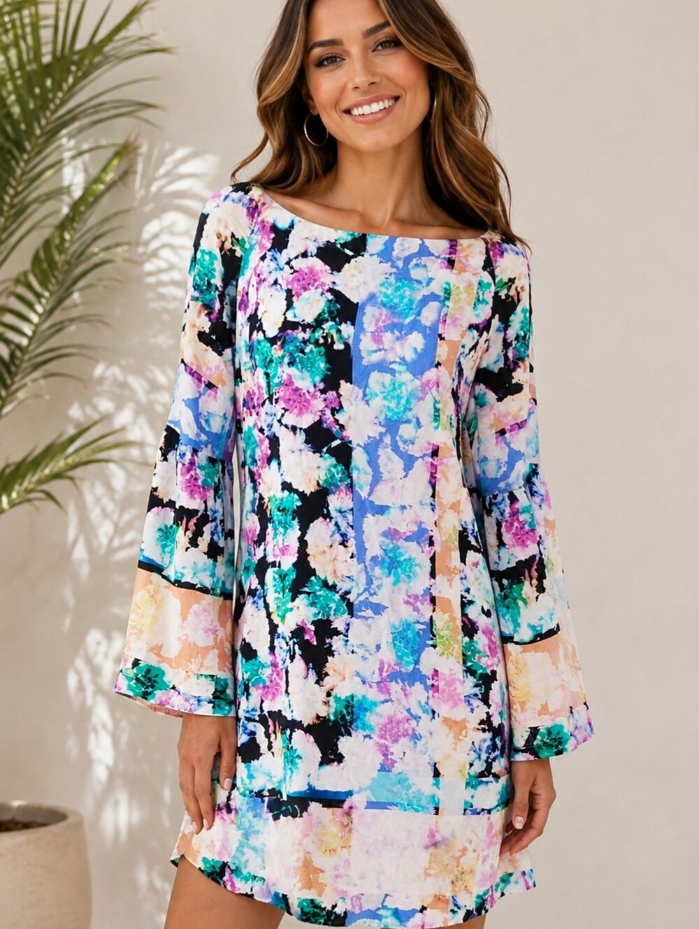 NANETTE LEPORE 100% SILK SHIFT DRESS SZ XS